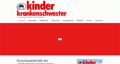 Desktop Screenshot of kinderkrankenschwester.eu